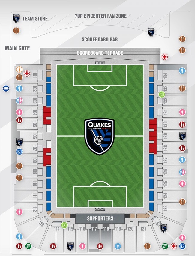 avaya stadium seating chart